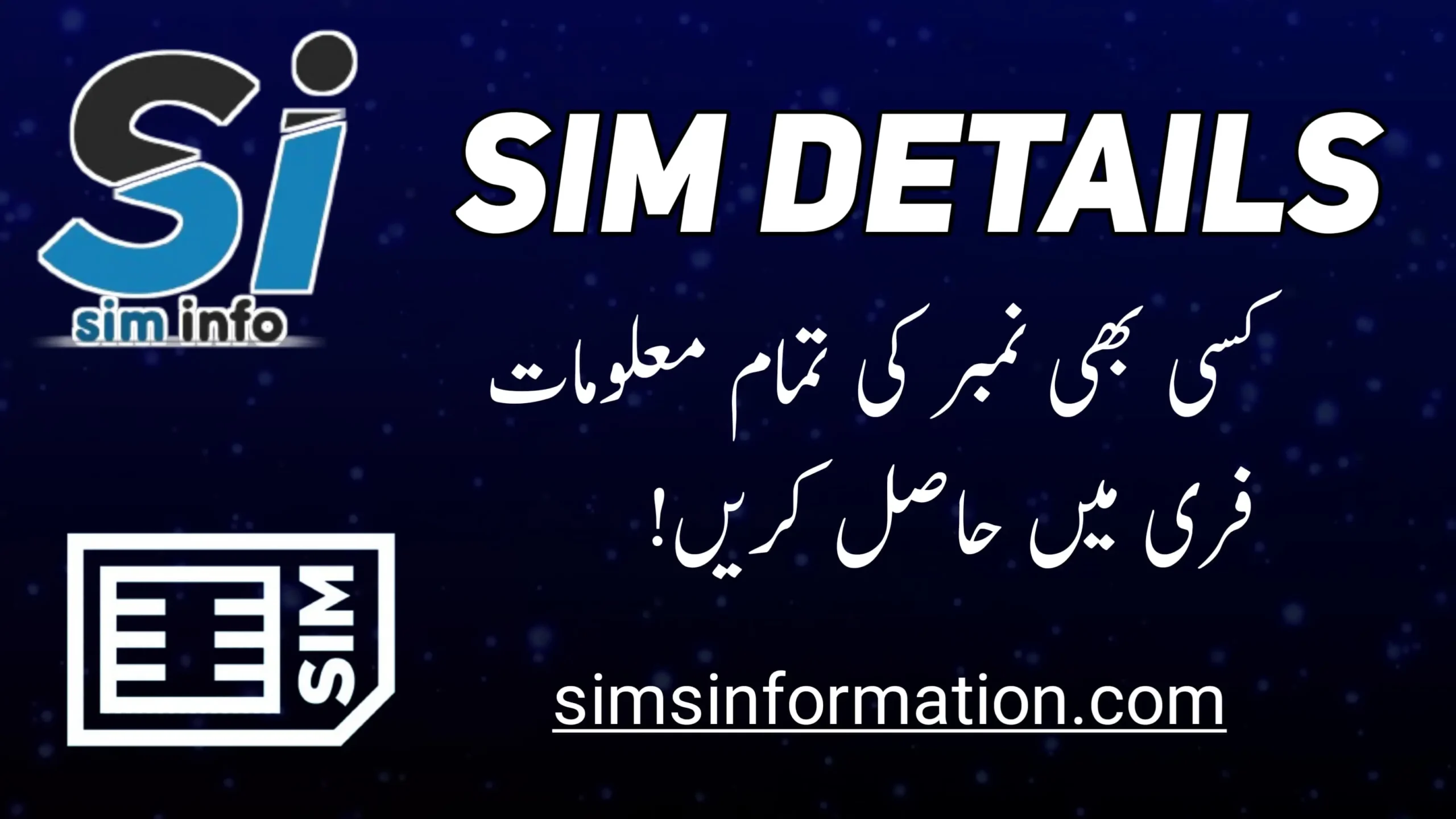 Sim details 